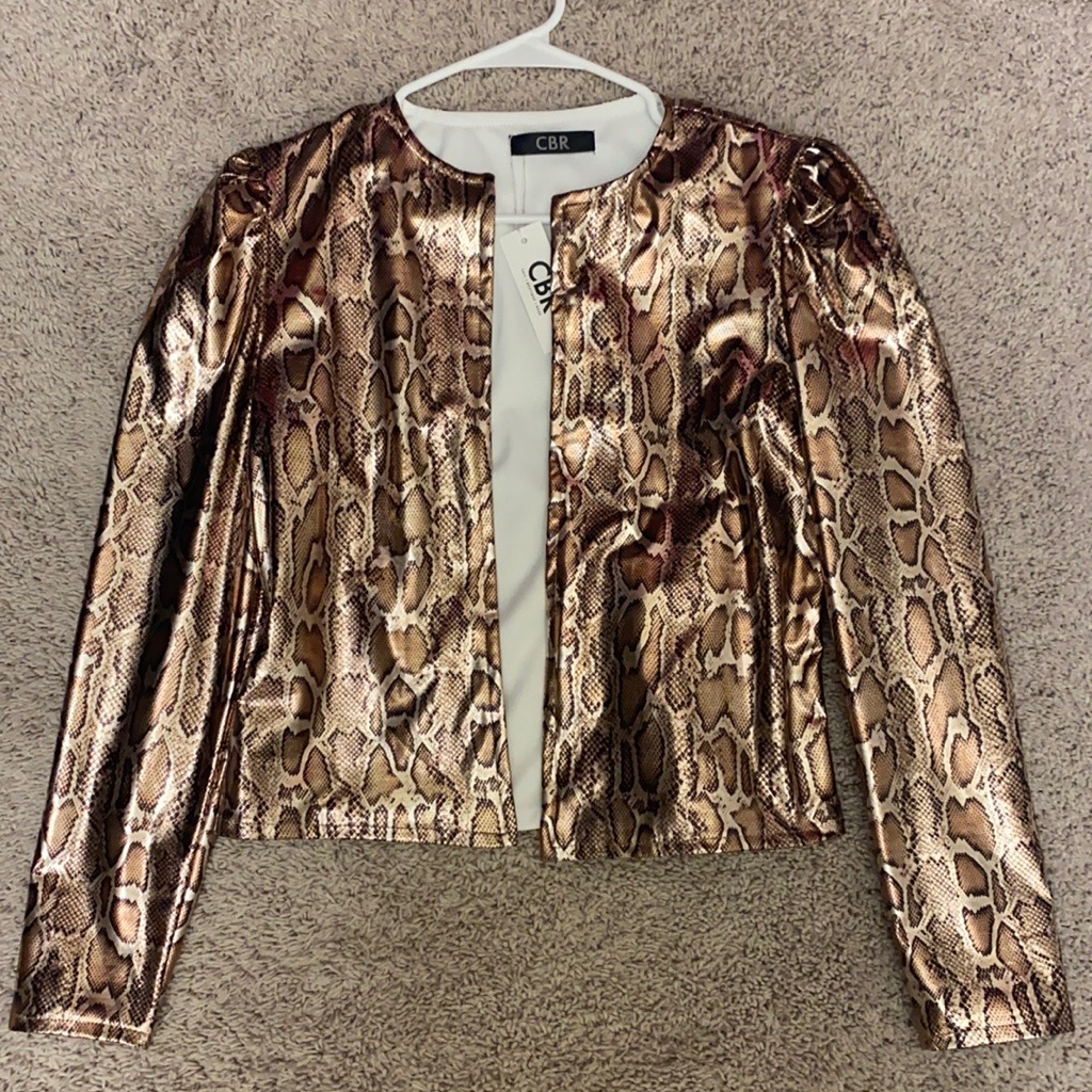 Snakeskin Patterned Jacket